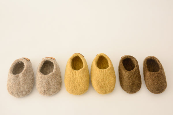 Merino Wool Shoes - Brown